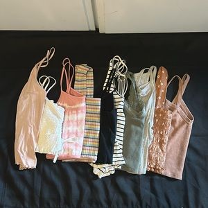 Excellent American Eagle Aerie crop top tank top 10 piece lot size small